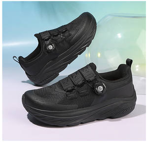 Unisex Wide-Last Rotating Buckle Outdoor Hiking Autumn-Winter Easy On/Off Thick-Soled <b>Shock</b>-<b>Absorbing</b> Non-Slip Shoes - Product Image 5