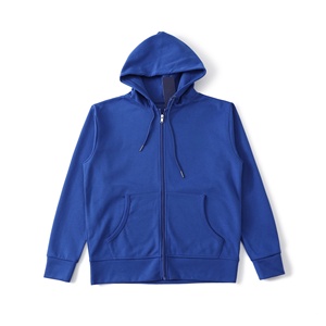 Veste à capuche zippée décontractée vintage de luxe RL Fashion 100% coton, coupe ample, couleur unie, pour homme - Product Image 6