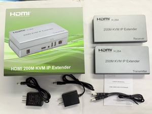 Extenseur <span class=keywords><strong>KVM</strong></span> <span class=keywords><strong>IP</strong></span> HDTV 200M prenant en charge le <span class=keywords><strong>KVM</strong></span> Ethernet avec IR et sortie en boucle locale, application un point vers plusieurs points - Product Image 2