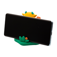 Support de téléphone personnalisé en PVC en forme d'animal avec support souvenir