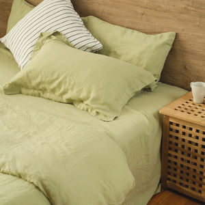 Draps en lin bio, draps pour sèche-linge, linge propre, linge <span class=keywords><strong>vert</strong></span>, parure de lit, <span class=keywords><strong>housse</strong></span> de couette - Product Image 6