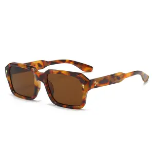 Jiuling tendencia unisex PC marco cuadrado sol UV400 protección gafas de sol gradiente lente salida ciclismo gafas de sol