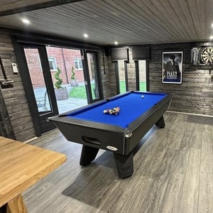 Mesa de Billar Profesional Personalizable de Lujo para 9 Bolas, con Pizarra Negra, Madera Sólida, Sistema de Retorno de 5 Metros, MDF, Modelo 88788 - Product Image 1