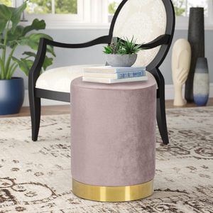 Functional Modern Space Saving Velvet Pouf Round Green Fabric <b>Storage</b> Bench Ottoman <b>Stool</b> for Bedroom Apartment - Product Image 2