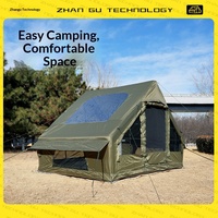 Tente de camping gonflable ShuMaoTong Green Spring Outdoor Overnight 6,3 m en tissu Oxford, monocouche, résistante à la pluie et au soleil, 1000-1500 mm
