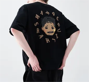 Vente en gros de t-shirts 100% coton pour hommes, logo personnalisé, broderie et bouffée, impression stéréoscopique, fabricant de t-shirts de style formel - Product Image 4