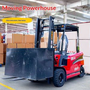 รถยกสี่ล้อ 1 ตัน 1.5 2 ลิเธียม แบตเตอรี่ ขับเคลื่อนสี่ล้อ ยกและบรรจุไฮดรอลิก 3 จุด สำหรับโรงงาน - Product Image 1