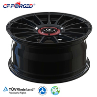 Nouvelles jantes en alliage d'aluminium forgé 18/19 pouces à rayons multiples 5x112/5x114.3 25mm Noir Blanc Audi pour Mercedes Flow Forming DOT