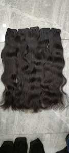 ผมต่อสีธรรมชาติสีดำเป็นลอนจากกัมพูชาผมยาว18 "ผม100% จากมนุษย์ - Product Image 2