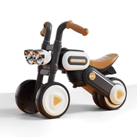 Voiture à roulettes pour enfants au design animalier mignon, anti-basculement, 4 roues, draisienne pour bébés de 1 à 3 ans, sans pédales, jouet silencieux à roulettes