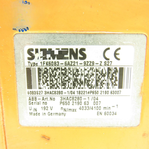 <span class=keywords><strong>1</strong></span> stuk Originele AC Servomotor 3HAC8280-104 1FK6083-6AZ21-9ZZ9-ZS27 - Product Image 3