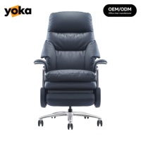 Fauteuil électrique intelligent en cuir : Siège ventilé, accoudoirs articulés, fauteuil inclinable robuste pour bureau à domicile