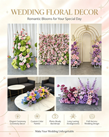 Arco de Boda en Forma de U con Rosas Blancas Artificiales de 2.4m x 2.4m, Duradero, Desmontable, Marca Lianshu, para Decoración