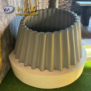 Maceta de Cemento Estilo Europeo New Magic Stone XMS-HP, Macetero de Pie para Exteriores y Jardinería - Product Image 2