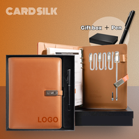 CARDSILK – Coffret Cadeau d'Entreprise Personnalisé avec Logo : Carnet, Batterie Externe et Cadeau de Luxe pour Événements Corporatifs et Cadeaux de Fêtes de Bureau