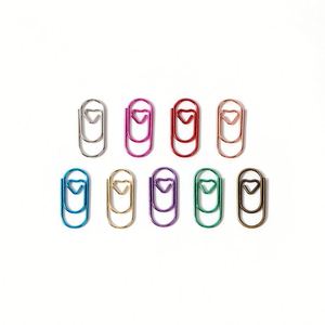 23 mini-pinces à papier en forme de cœur, mignonnes et colorées, fournitures de bureau et scolaires - Product Image 4