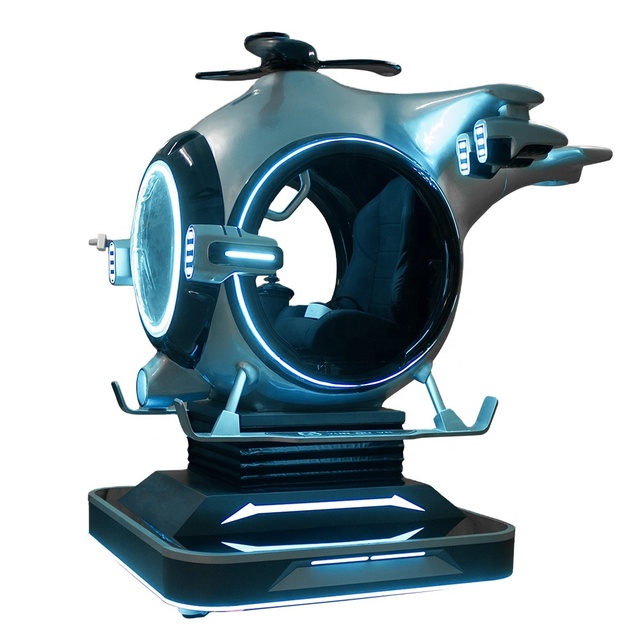 Commercial 9D VR Helicopter Aircraft Machine Virtual Reality Flying Indoor Outdoor Home Park Coin Operated Airplane Simulator