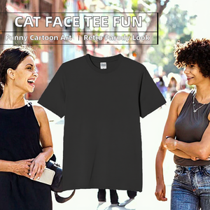 [Oremake] T-shirt vintage con stampa di faccine divertenti, maglietta a maniche corte da uomo con motivo, idea regalo - Product Image 2