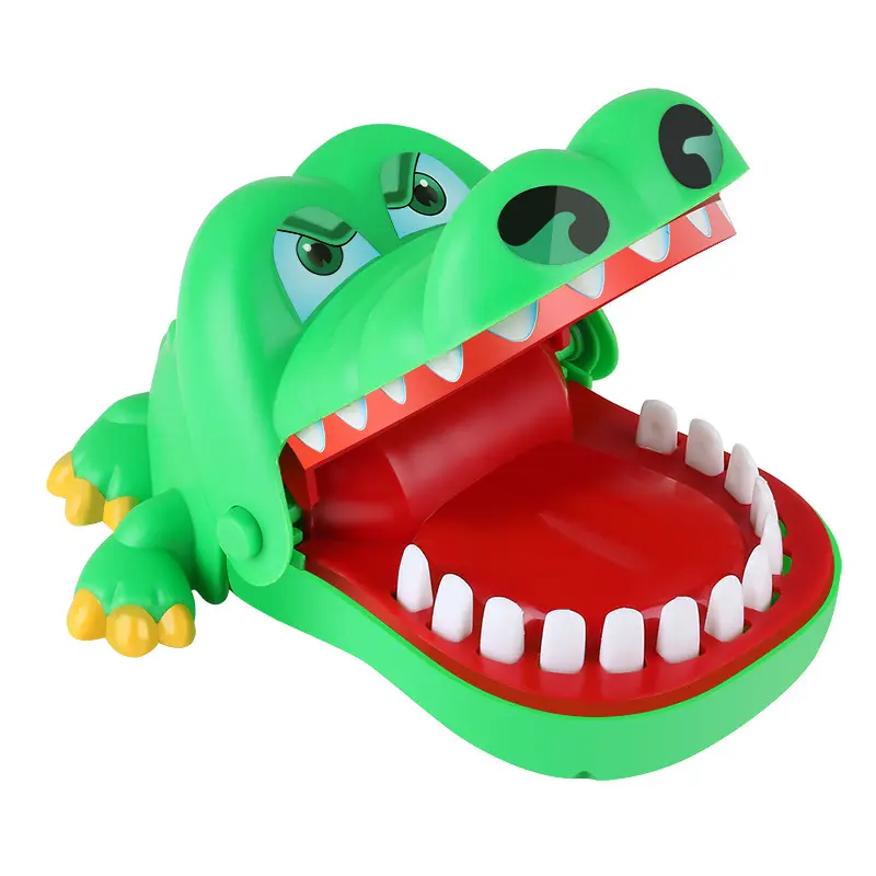 Jeu de Dents de Crocodile pour Enfants, Jouets Créatifs pour Soulager le Stress, Fidget, Chien Mordant les Doigts, Dentiste, Jouets Amusants