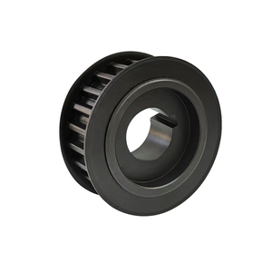 Puleggia cinghia dentata ad alte prestazioni in lega di trasmissione sincrona in ossido nero con supporto OEM ruota a scanalatura MXL XL 3M 5M 8M 14M - Product Image 5