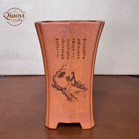 Pot classique en argile violette Yixing pour Bonsaï et Orchidées, écologique, pour plantes d'intérieur, avec trou de drainage, pour la maison et l'hôtellerie