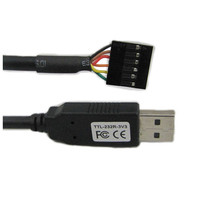 Nouveau câble convertisseur USB vers TTL UART 3,3 V avec puce FTDI 2026, blindage tressé et gaine en PVC pour utilisation informatique