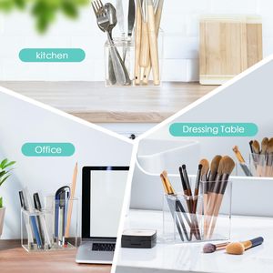 ที่ตั้งแปรงสีฟันอะคริลิคสำหรับจัดเก็บปากกาที่วางบนเคาน์เตอร์ - Product Image 5