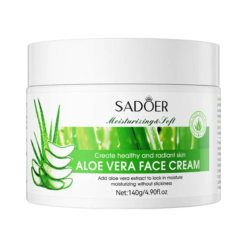 Crema facial al por mayor 140g Aloe Vera aguacate zanahoria cosméticos belleza hidratante cuidado de la piel crema facial