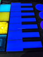 Piano de danse interactif à LED 100*30cm Brique inductive à changement de couleur pour paysage, scène et escaliers
