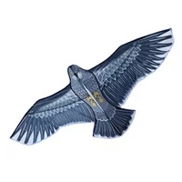 Cerf-volant chinois facile à piloter en forme d'aigle pour effrayer les oiseaux, cerf-volant dissuasif pour faucons