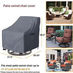 Conception extérieure confortable résistant au soleil moderne 600D dossier haut Patio chaise couverture imperméable <span class=keywords><strong>jardin</strong></span> <span class=keywords><strong>salon</strong></span> couverture rotin canapé couverture - Product Image 2