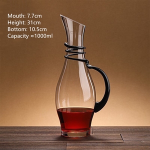 <span class=keywords><strong>Carafe</strong></span> à <span class=keywords><strong>vin</strong></span> en forme de U 100 % soufflée à la main, en verre cristal sans plomb, <span class=keywords><strong>a</strong></span>érateur de <span class=keywords><strong>vin</strong></span> rouge en forme de U pour la maison, le bar, les fêtes et les vacances - Product Image 3