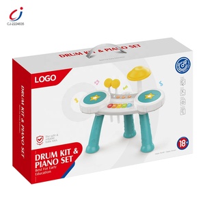 Chengji tambour jouet infantile éducation précoce instrument de musique électronique <span class=keywords><strong>jazz</strong></span> batterie <span class=keywords><strong>piano</strong></span> multifonctionnel enfants en plastique batterie ensemble jouet - Product Image 6