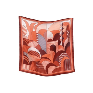 Sciarpa quadrata geometrica 70x70 cm con stampa alla moda per accessori da donna - Product Image 1