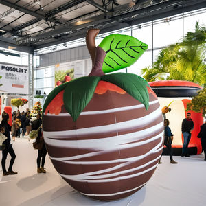 Modelos de chocolate y caramelo de fresa inflables personalizados con mini ventilador en la azotea para la promoción del stand - Product Image 3