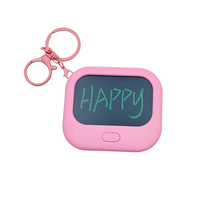 Adorables tablettes d'écriture LCD suspendues à bord de couleur unie pour enfants cahier de dessin numérique suspendu pour apprendre et jouer