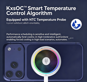 2026 TL17 Magnetic Semiconductor <b>Phone</b> Cooler, Silent Temp <b>Control</b> <b>for</b> Gaming - Product Image 2