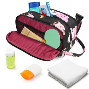 Double layer Cosmetic Bag Travel Makeup Bag Portable Waterproof Make up Storage Pouch Toiletry Bags