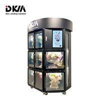 Distributeur automatique de fleurs intelligent DKM avec écran tactile commercial, distributeur automatique de fleurs avec réfrigérateur, distributeur automatique de fleurs