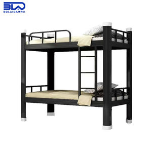 Cama Literas Doble sobre Doble de Metal que Ahorra Espacio, Estructura de Acero Compacta para Apartamentos y <span class=keywords><strong>Pisos</strong></span> - Product Image 1