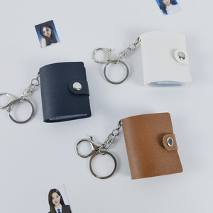 Mini <span class=keywords><strong>album</strong></span> <span class=keywords><strong>photo</strong></span> en PU de 2 pouces avec fermoir mousqueton, carnet de <span class=keywords><strong>collage</strong></span>, porte-clés pour photos d'identité, pendentif <span class=keywords><strong>photo</strong></span> - Product Image 4