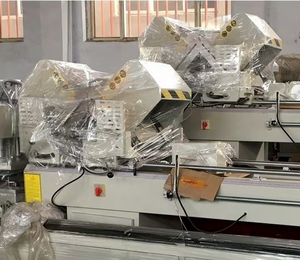 Sierra de doble inglete para corte de aluminio, máquina de 2 cabezales, sierra de doble inglete económica para ventanas de aluminio - Product Image 5