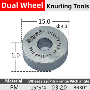Stuka 15*6*4 AA HSS đơn knurling công cụ cho máy tiện <span class=keywords><strong>CNC</strong></span> ăn 30 ° Kim Cương 45 ° mô hình vuông - Product Image 2