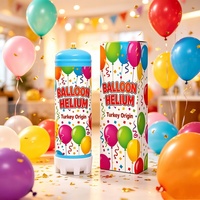 Cylindre de gaz He de 2,2 L de qualité supérieure avec buse d'air pour gonflage de ballons en caoutchouc, Mylar et aluminium