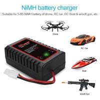 Chargeur de batterie HTRC N8 110-240V 2A 20W AC compact pour batteries RC 2-8S NiMH NiCd pour pièces d'avion RC