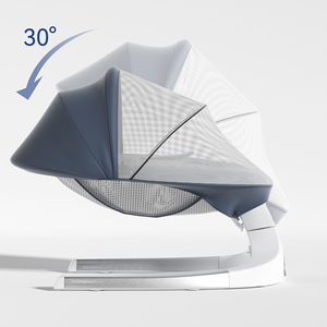 Berceau Électrique Pliable et Portable pour Bébé, Chaise Balancelle Réglable à 30 Degrés, Lit de Sieste en Maille pour Nourrissons - Product Image 2
