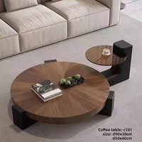 Table basse en bois massif de style italien, nordique, nouveau style chinois minimaliste pour petit appartement, salon, chambre à coucher