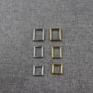 Hebilla Cuadrada de Acero Inoxidable 2.2x1.7cm, Herraje Metálico Resistente para Bolsos, Ropa y Zapatos - Product Image 3