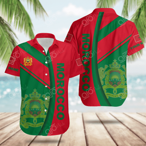 <span class=keywords><strong>Sudadera</strong></span> Polo Básica Morocco Pride con Bandera Marroquí y Patrón Kente, Camiseta de Poliéster con Logo, Camisa Hawaiana, Gorras, Sudaderas con Capucha, Bolsa - Product Image 2