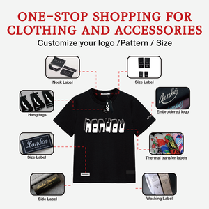 Etichetta Tessuta Eco-Friendly con Logo Stampato del Brand di Abbigliamento, Piegatura Finale e Trasferimento Termico, Dimensioni Personalizzate per Indumenti e <span class=keywords><strong>Scarpe</strong></span> - Product Image 2